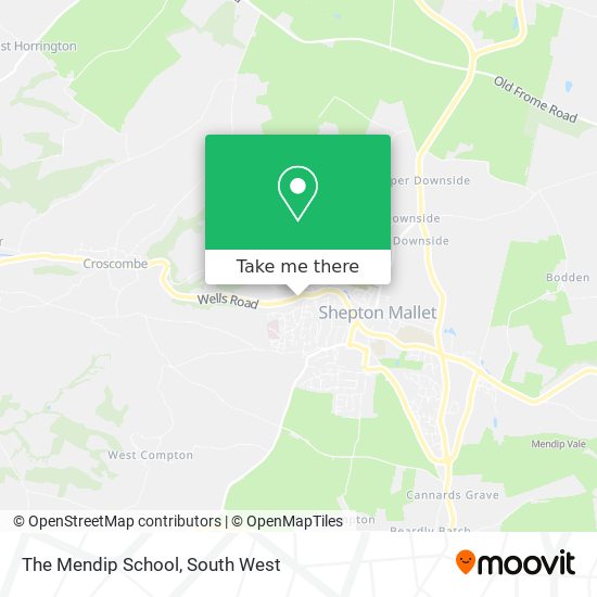 The Mendip School map