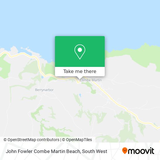 John Fowler Combe Martin Beach map