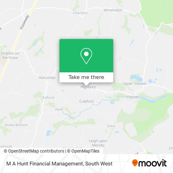 M A Hunt Financial Management map