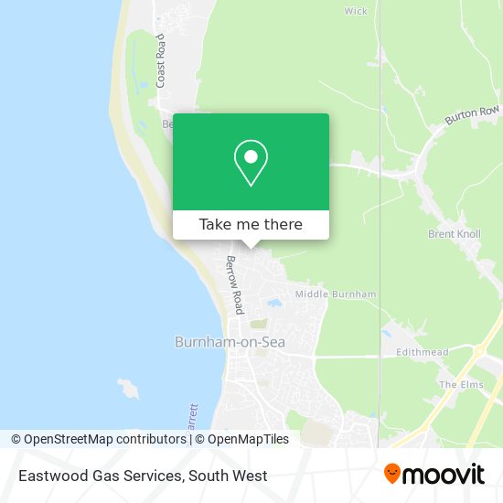 Eastwood Gas Services map