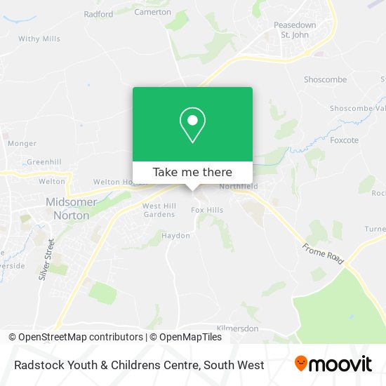 Radstock Youth & Childrens Centre map