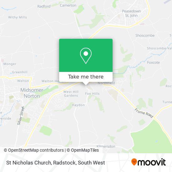 St Nicholas Church, Radstock map
