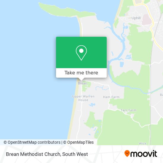 Brean Methodist Church map