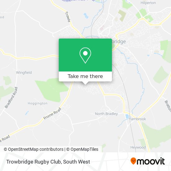 Trowbridge Rugby Club map