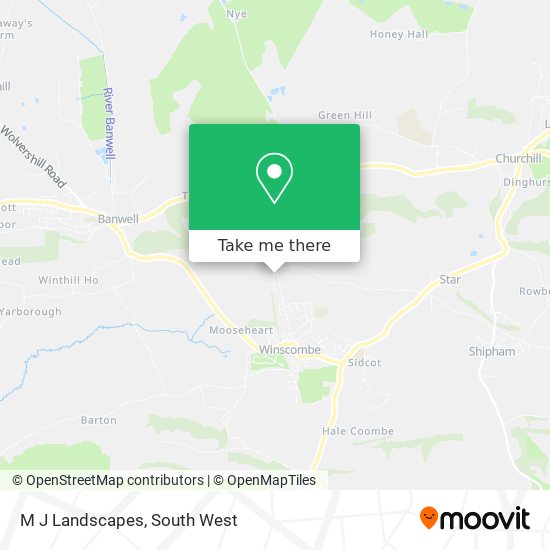 M J Landscapes map