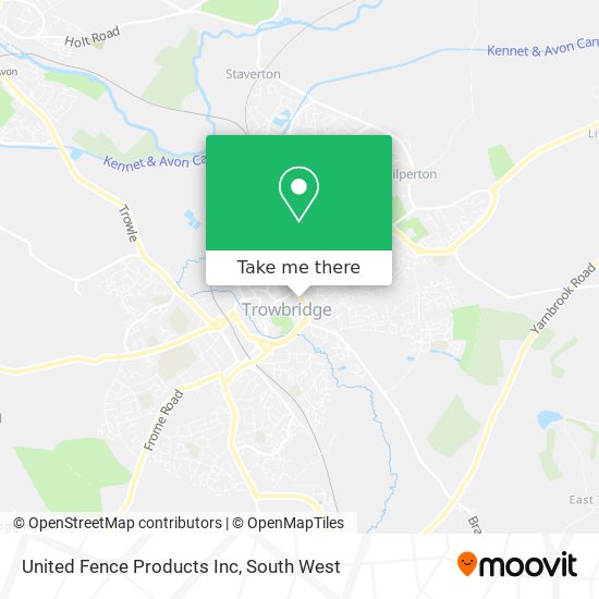 United Fence Products Inc map