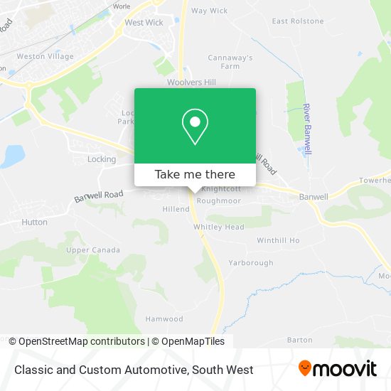 Classic and Custom Automotive map