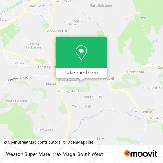 Weston Super Mare Krav Maga map