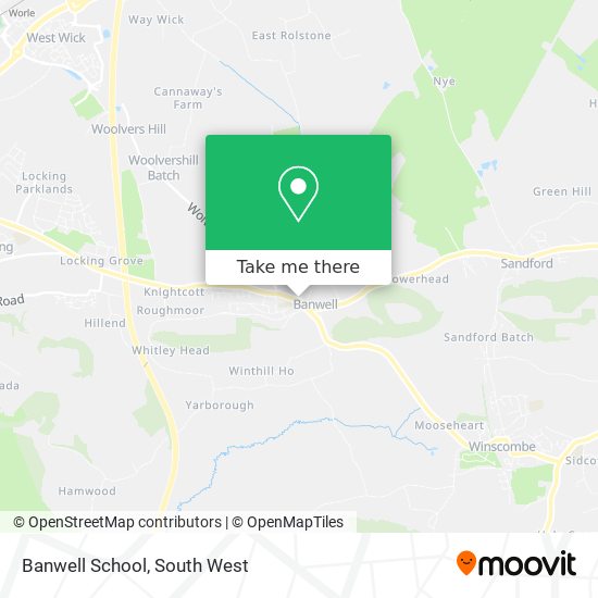 Banwell School map