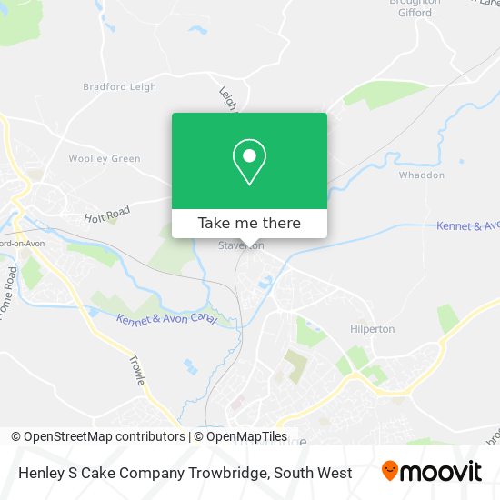 Henley S Cake Company Trowbridge map