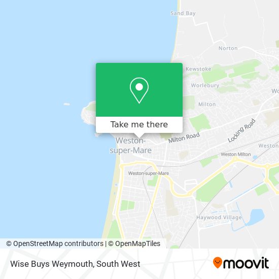 Wise Buys Weymouth map