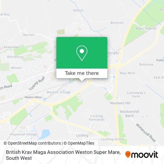 British Krav Maga Association Weston Super Mare map