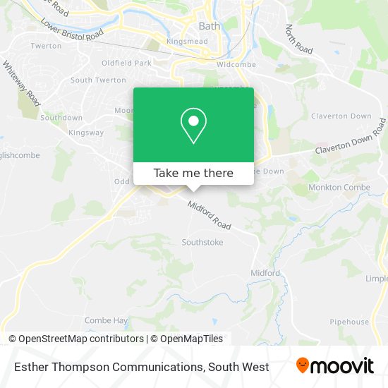 Esther Thompson Communications map