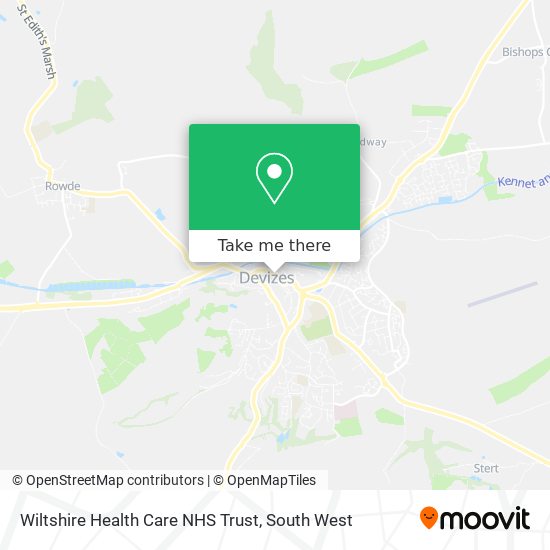 Wiltshire Health Care NHS Trust map