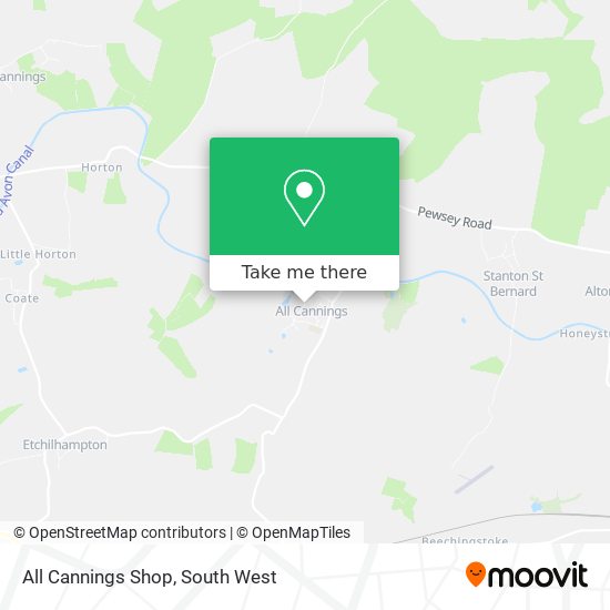 All Cannings Shop map