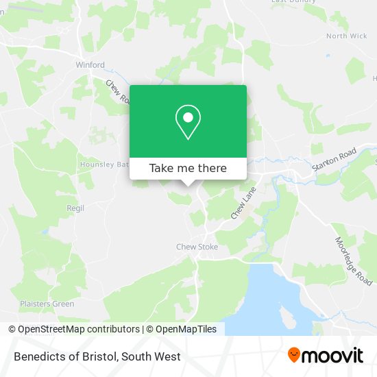 Benedicts of Bristol map