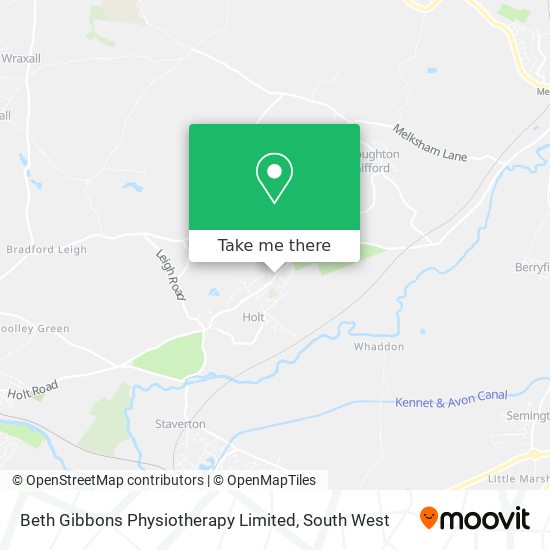 Beth Gibbons Physiotherapy Limited map