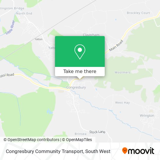 Congresbury Community Transport map