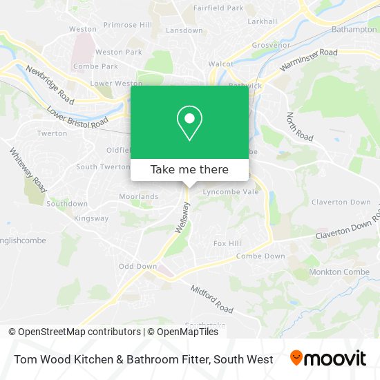 Tom Wood Kitchen & Bathroom Fitter map