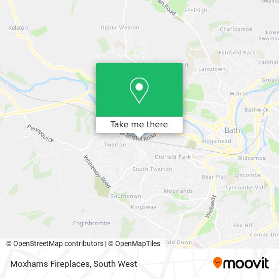 Moxhams Fireplaces map