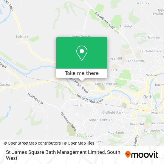 St James Square Bath Management Limited map