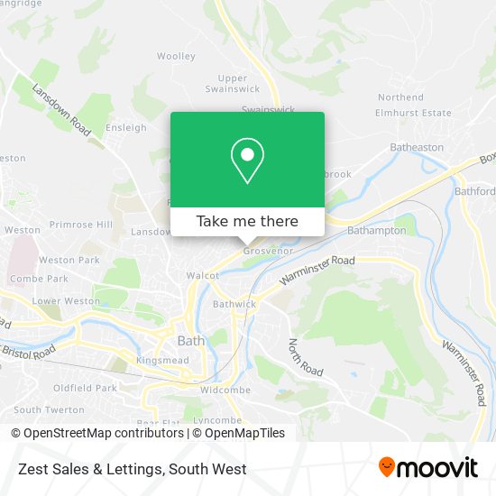 Zest Sales & Lettings map
