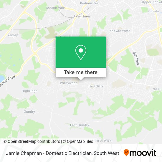 Jamie Chapman - Domestic Electrician map