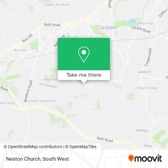 Neston Church map