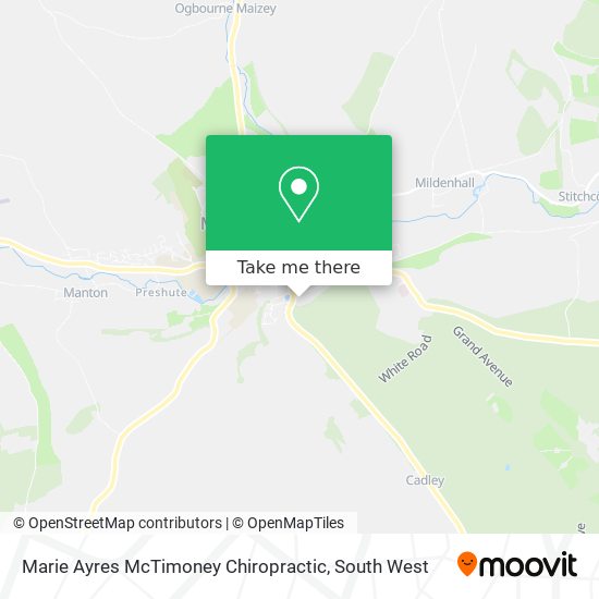 Marie Ayres McTimoney Chiropractic map