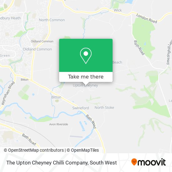 The Upton Cheyney Chilli Company map