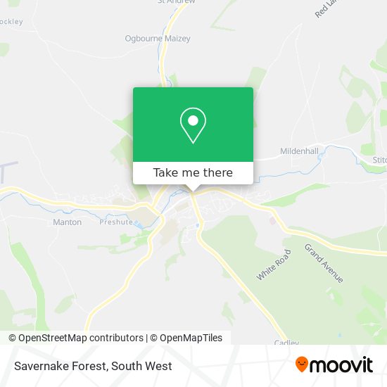 Savernake Forest map