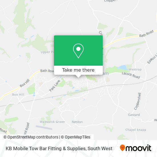 KB Mobile Tow Bar Fitting & Supplies map