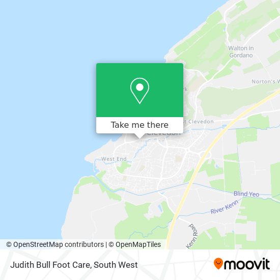 Judith Bull Foot Care map