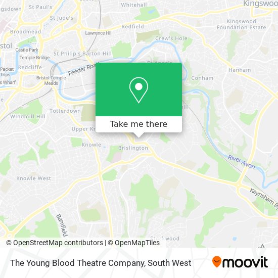 The Young Blood Theatre Company map