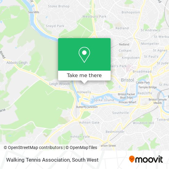 Walking Tennis Association map
