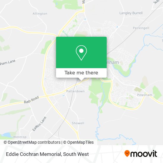 Eddie Cochran Memorial map