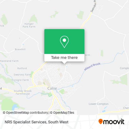 NRS Specialist Services map