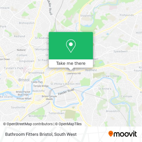 Bathroom Fitters Bristol map