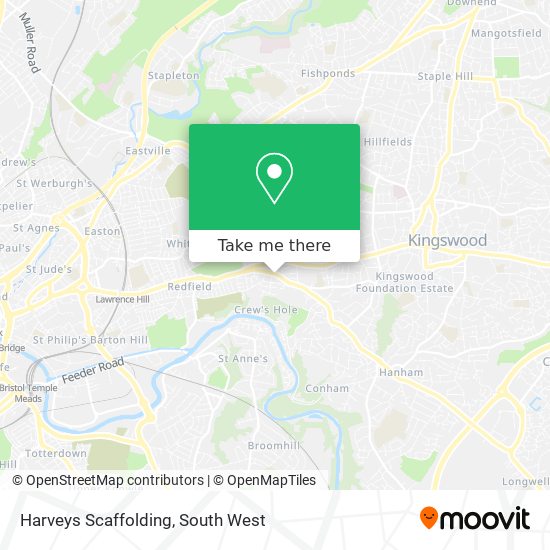 Harveys Scaffolding map