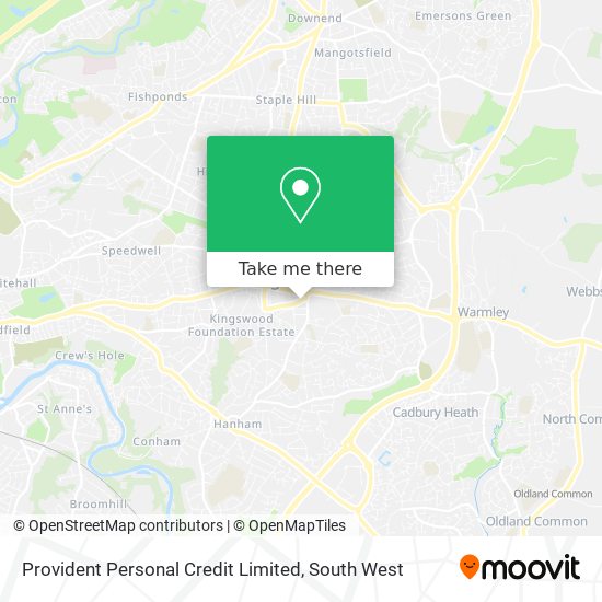 Provident Personal Credit Limited map