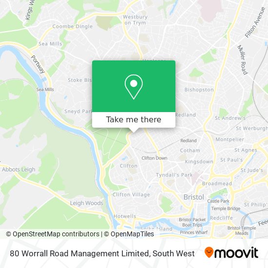 80 Worrall Road Management Limited map