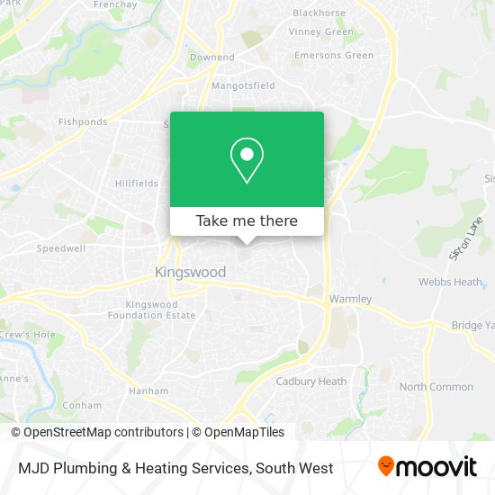 MJD Plumbing & Heating Services map