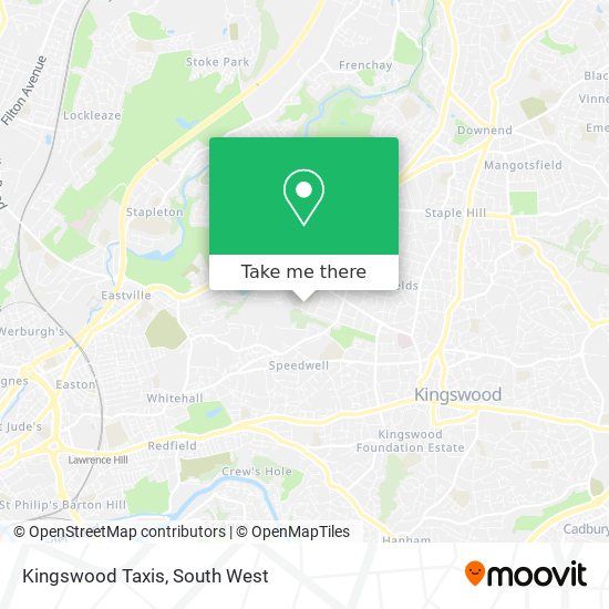 Kingswood Taxis map