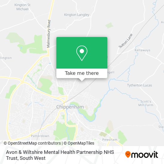 Avon & Wiltshire Mental Health Partnership NHS Trust map