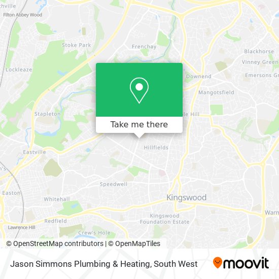 Jason Simmons Plumbing & Heating map