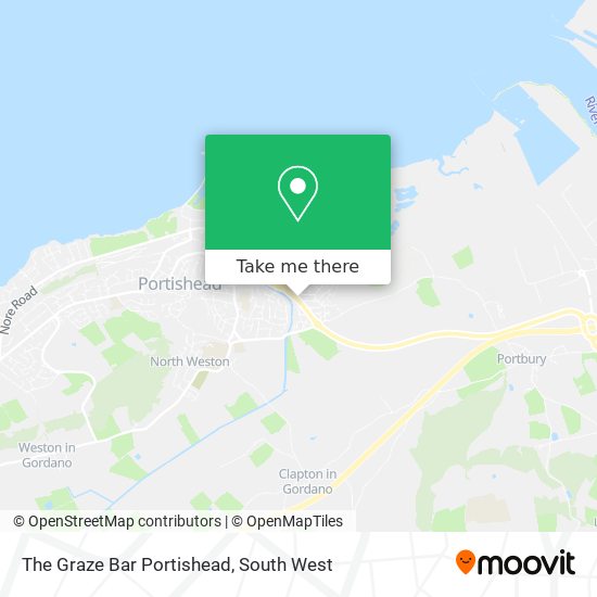 The Graze Bar Portishead map