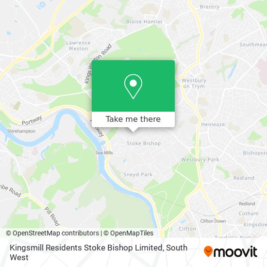 Kingsmill Residents Stoke Bishop Limited map