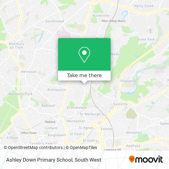 Ashley Down Primary School map