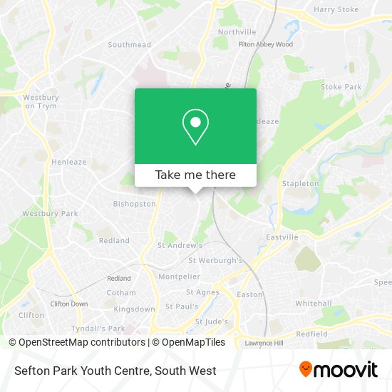 Sefton Park Youth Centre map