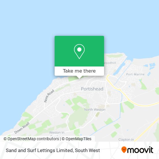 Sand and Surf Lettings Limited map
